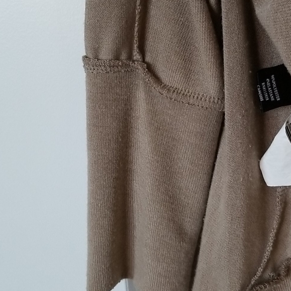 Oxford Circus Khaki Tricot Top Size 12 - Picture 12 of 16